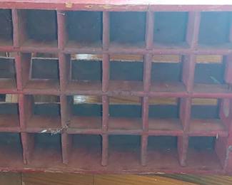 Vintage wooden drink tray