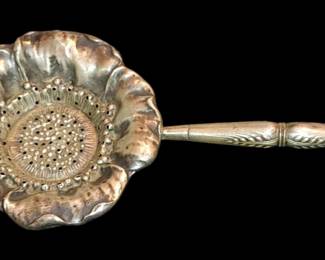 Circa 1870's STERLING SILVER tea strainer