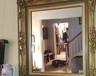 Large mirror over mantle