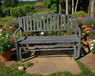 Wrought iron glider