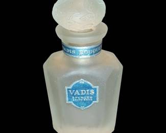Antique perfume bottle Vadis bouquet Spencer South Bend
Gorgeous top with vines and flowers on relief