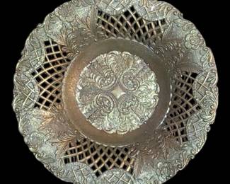 Stunning pierced Italian brass Bowl