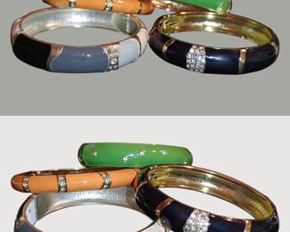 1980's enamel Bangles