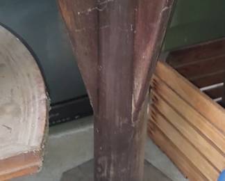 Beautiful unusual handmade table will clean it up