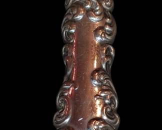 Antique sterling silver scrollwork sterling silver handle