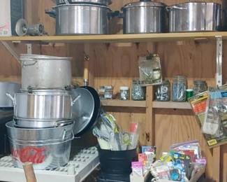More great cooking items out in the garage
