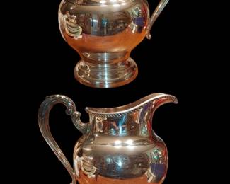 Beautiful sterling silver plated water pitcher