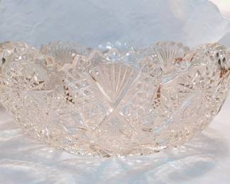 American brilliant cut crystal bowl