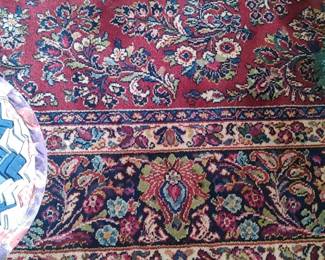 Gorgeous oriental rug in the sunroom
