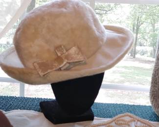 Vintage hats and purses