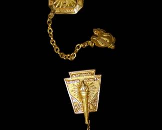 Vintage gold filled High School pins