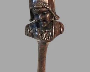 Bronze Art Nouveau wax seal stamp
