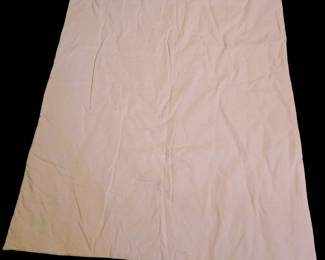 Vintage Reversible corduroy pink & blue quilt with w/ white ties
