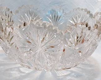 Impressive Collection of American Brilliant Cut Glass