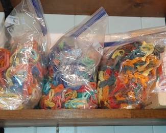 Vintage string material used to make hooked rugs