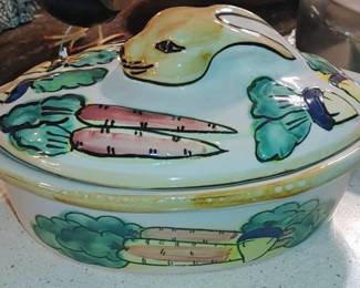 Towle Co Lidded Rabbit Casserole Dish /tureen
