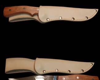 Sir Lawrence Professional Hunting Knife With Custom Scabbard