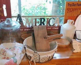 Enamelware baskets and more