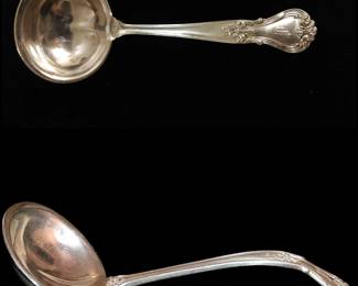 Heavy Sterling Silver Antique Gravy Ladle