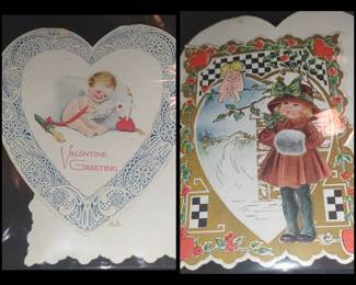 Vintage Valentine postcards many antique postcards from various holidays