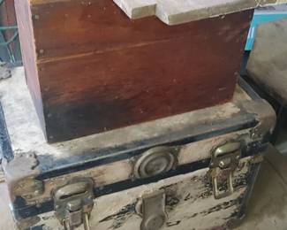 Nice assortment of antique wooden boxes