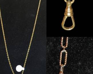 Antique gold filled watch fob