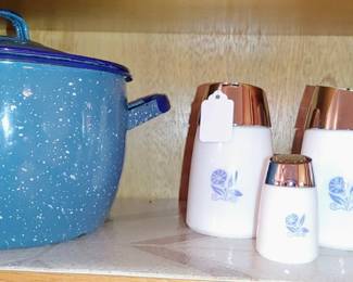 Blue speckled Granite wear and CorningWare