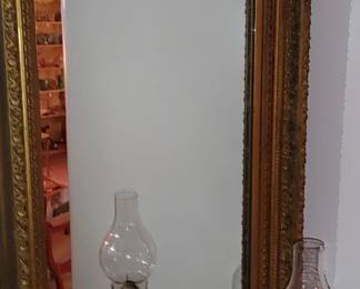 Beautiful antique gilded mirror