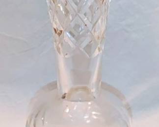 I take cut glass vase with Sterling silver base