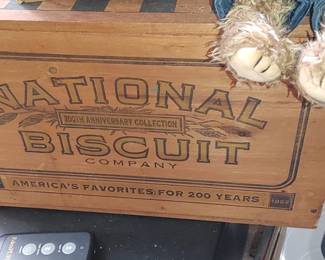 Wooden box National Biscuit Company