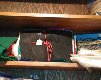 Lots of felt and other material ribbon for crafting