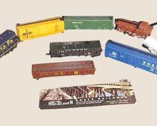 Vintage micro Santa Fe train with tracks