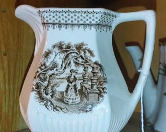 W. Adams & Sons Vintage MINUET Pitcher
Ironstone Du Barry