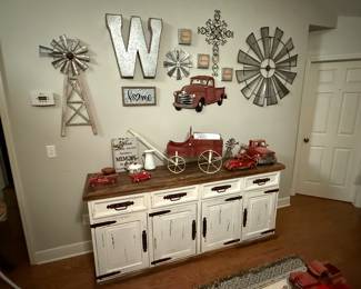 Beautiful, solid wood buffet farm style shabby chic primitive can be any of these styles
