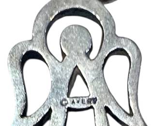 Retired James Avery SS Open Angel Charm