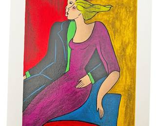 Linda Le Kniff Entre Nous Serigraph II