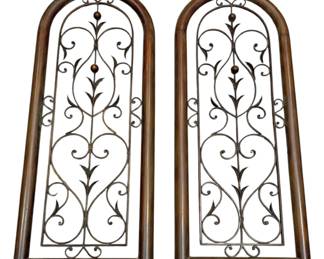 Decorative Metal Arch Wall Pair