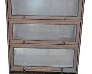 Barrister Sectional Bookcase with Glass
