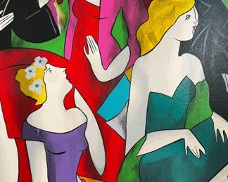 Linda Le Kinff Print Piano Bar