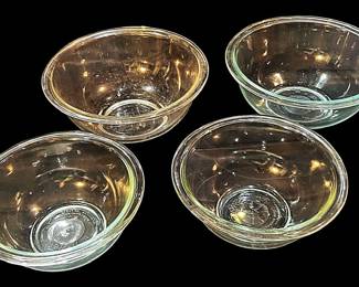 Two Pair Pyrex Mixing Bowls