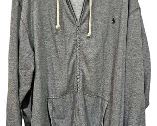 Polo Zippered Sweat Jacket 4X with Hood