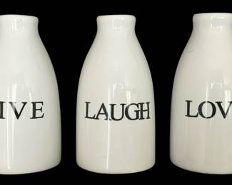 Live Laugh Love Mini Bud Vases
