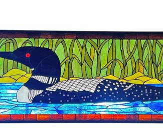Loon Stained Glass Window