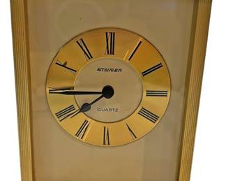 Vintage Staiger Brass Clock in Working
