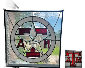 Texas A M Stained Glass and Suncatcher