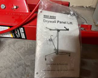 MUD BOSS DRYWALL PANEL LIFT - SEE NEXT PHOTO FOR UNIT