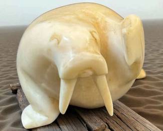 Carved Walrus Figurine