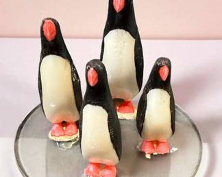 Carved Penguin Figurines