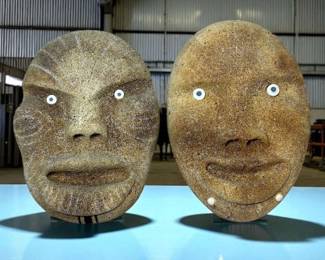 Inuit Carved Maskettes
