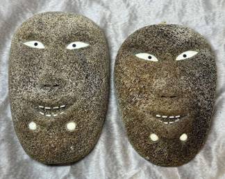 Inuit Carved Maskettes